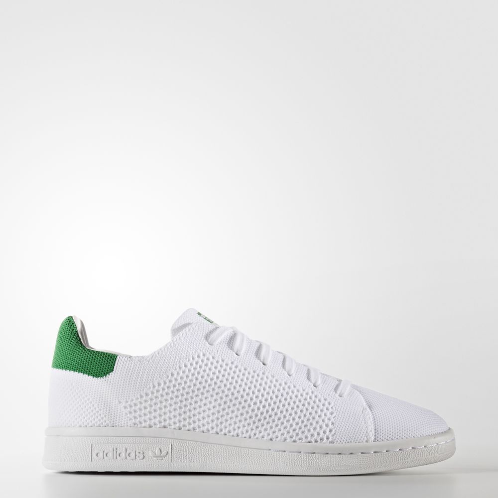 Adidas Stan Smith Primeknit - Originals για αγορια - Ασπρα/Πρασινο,Μέγεθος: EU 27 – 39 1/3 (769PXAMI